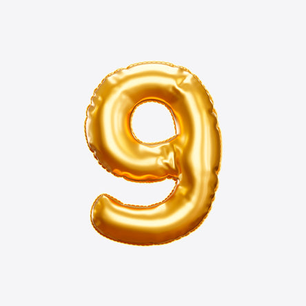 9th Birthday Invitations