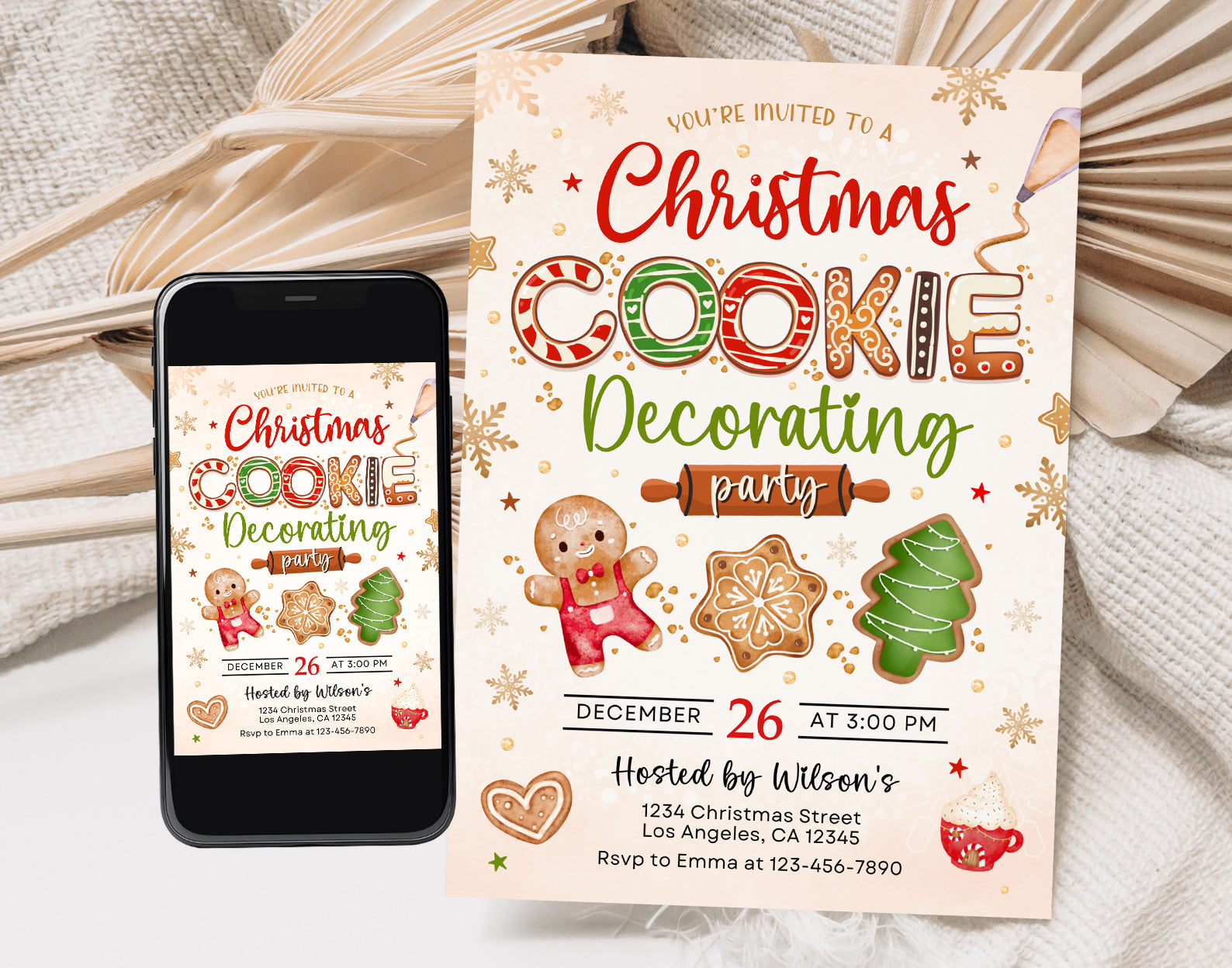cookie-decorating-party-invite-cookie-exchange-invitation-cookie-chr for Free Printable Free Cookie Exchange Invitation Templates Cookie Decorating Party Invite, Cookie Exchange Invitation, Cookie Chr for Free Printable Free Cookie Exchange Invitation Templates