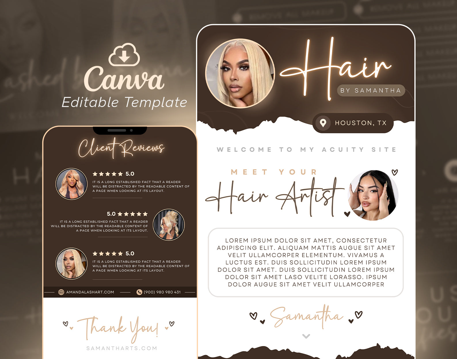 Boho Acuity Scheduling Template Etemply