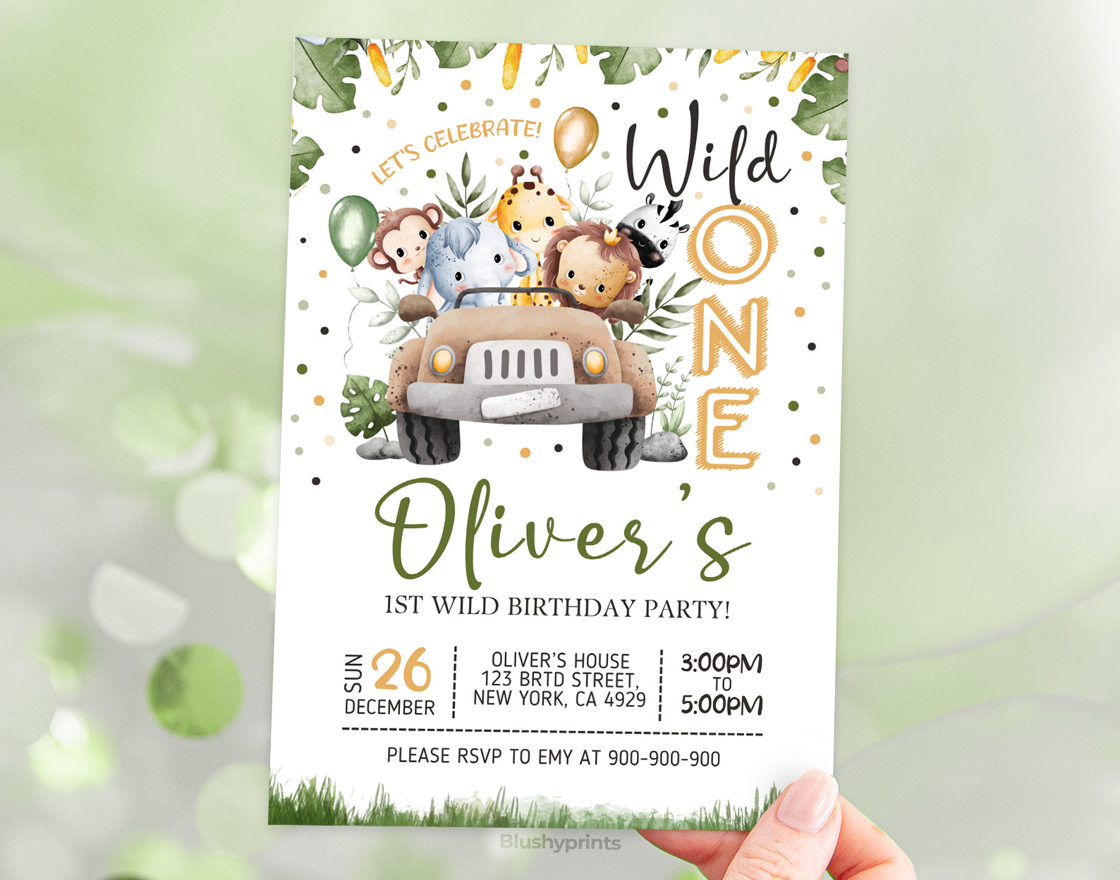 Wild One Birthday Invitation Etemply