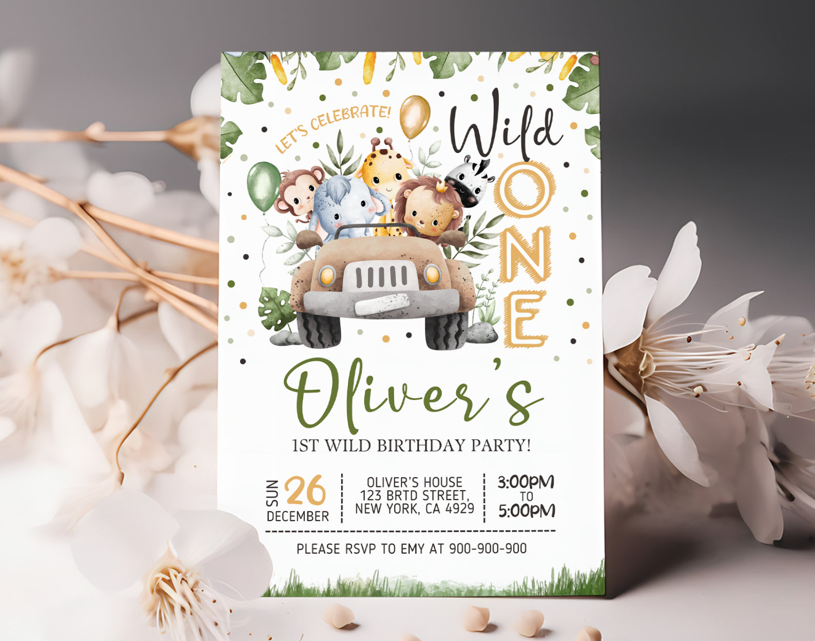 Wild One Birthday Invitation Etemply