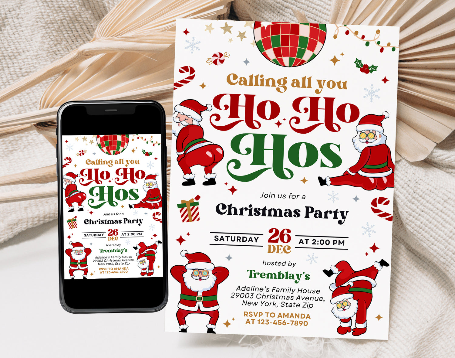 Funny Christmas Party Invitations