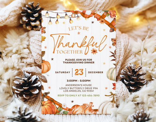 Thanksgiving Invitation Template, Thanksgiving Invites, Fun thanksgiving invitations Etemply