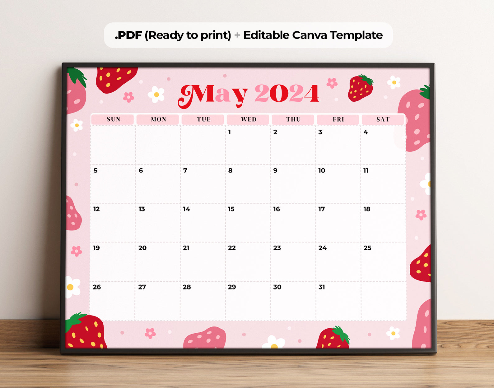 May 2024 Calendar Printable Etemply