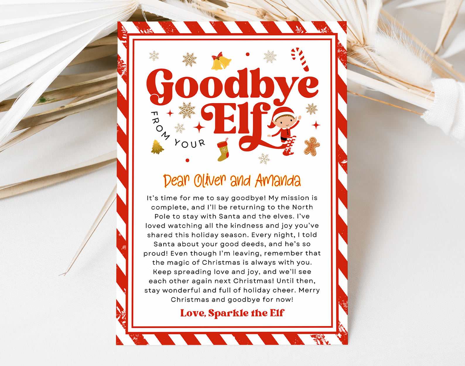 Elf Letters Templates, Elf Arrival letter, Elf Return Letter, Elf I'm Back Christmas Letter Etemply