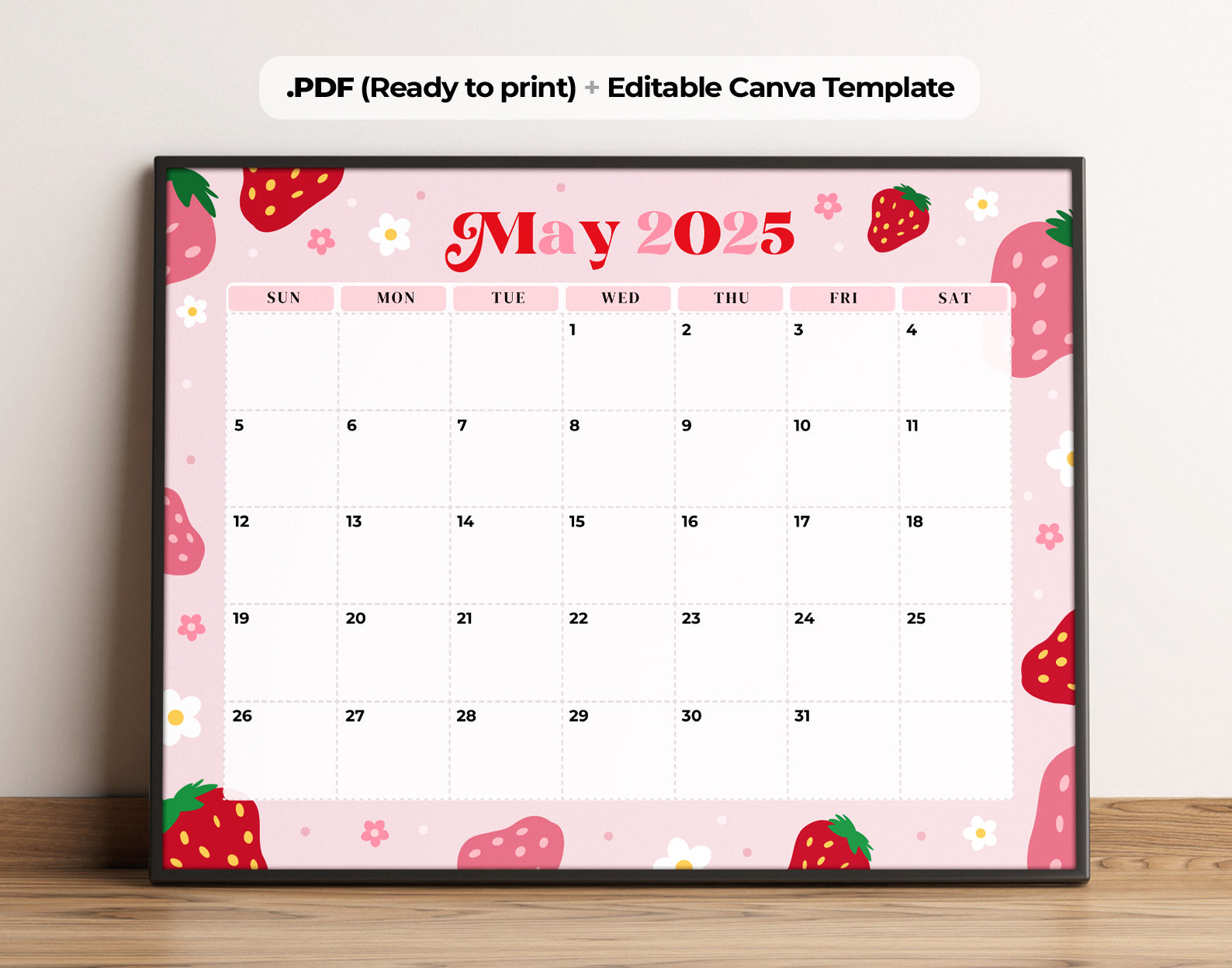 May 2025 Calendar Printable Etemply